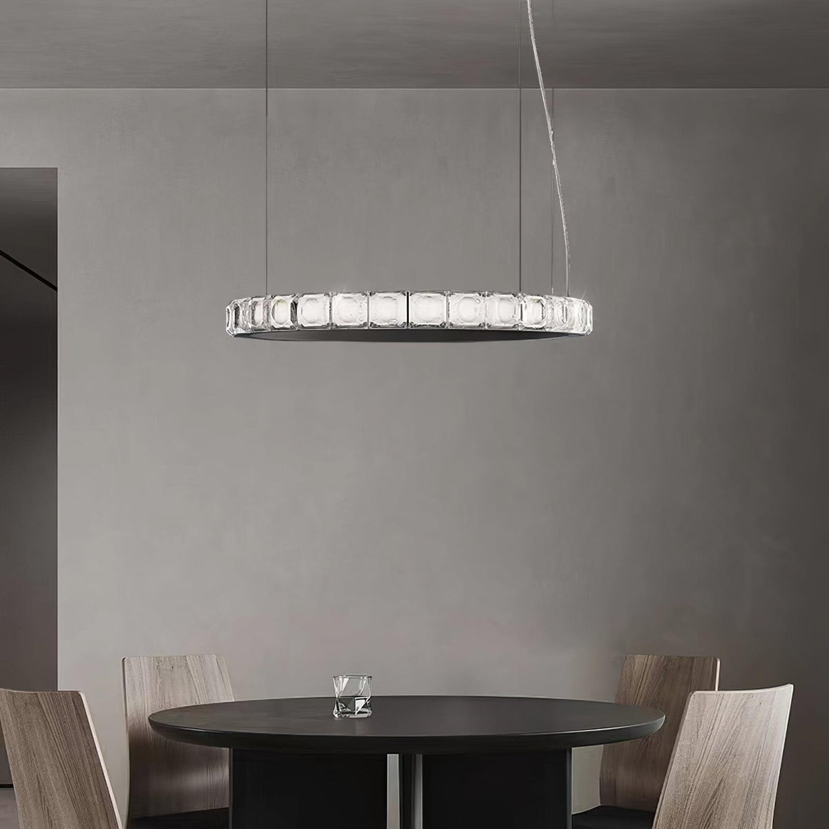 Avzorion Moderne Minimalistische Ring Kroonluchter van glas