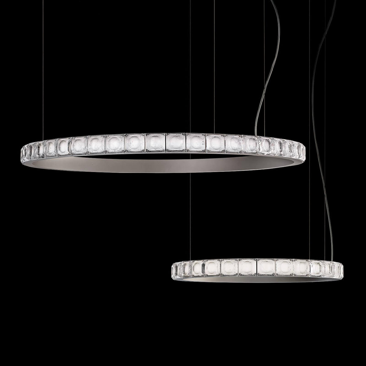 Avzorion Moderne Minimalistische Ring Kroonluchter van glas