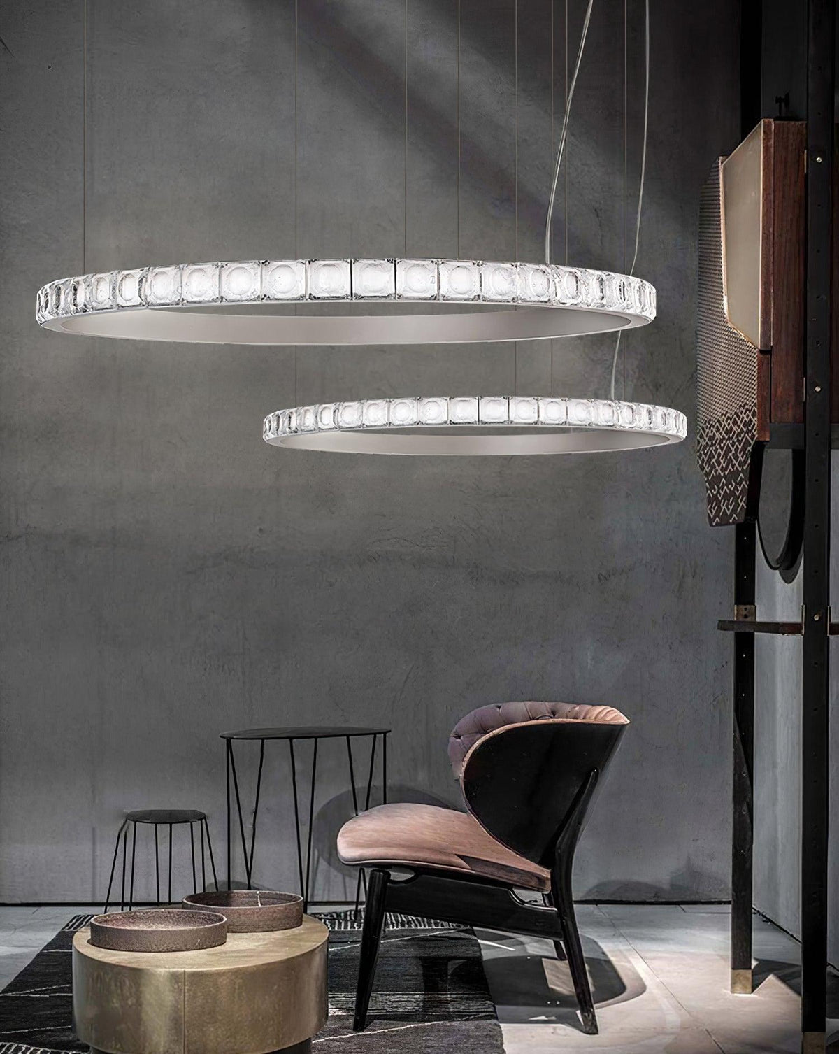 Avzorion Moderne Minimalistische Ring Kroonluchter van glas