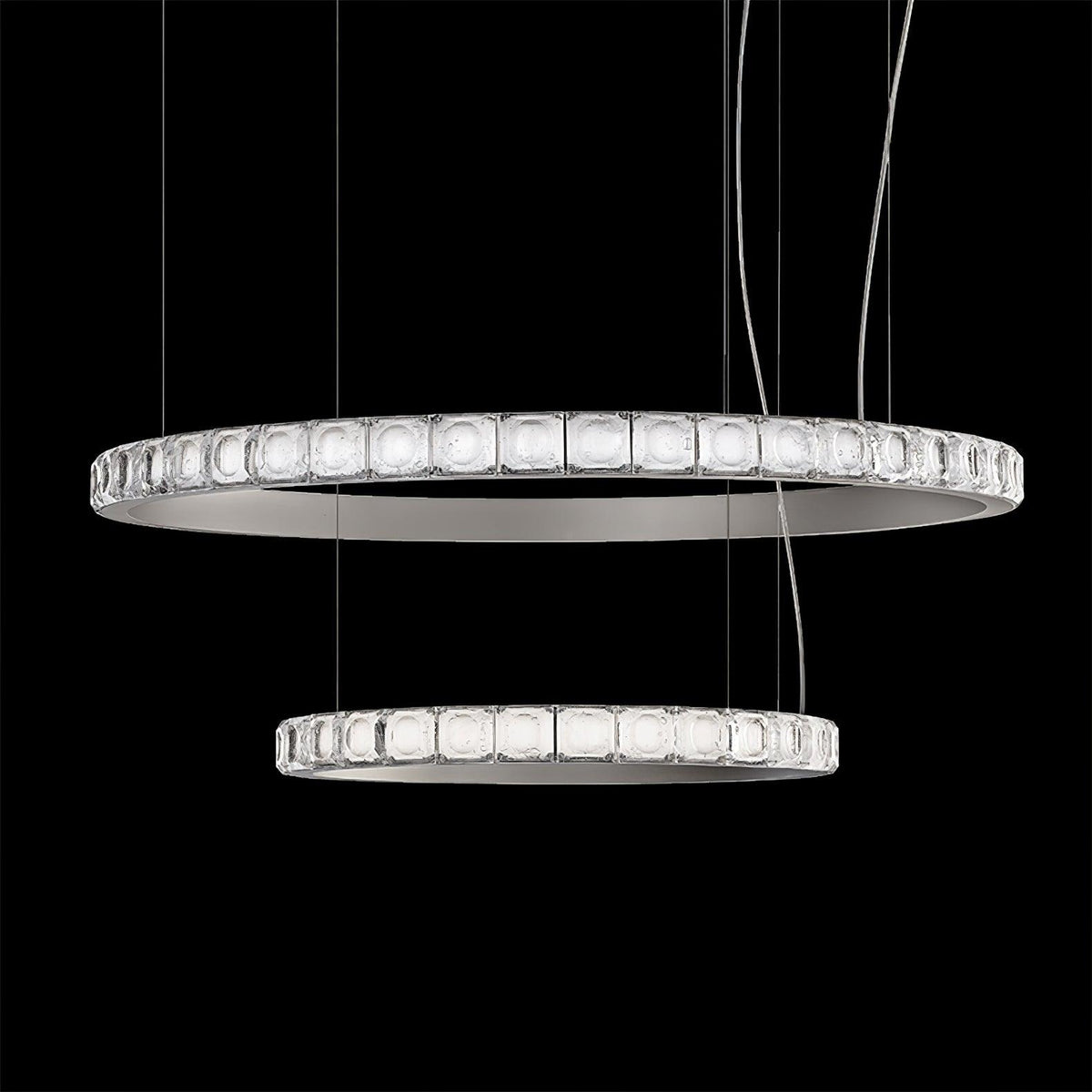 Avzorion Moderne Minimalistische Ring Kroonluchter van glas