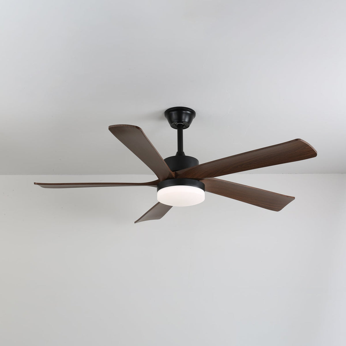 Eryndor moderne plafondventilator met verlichting van hout
