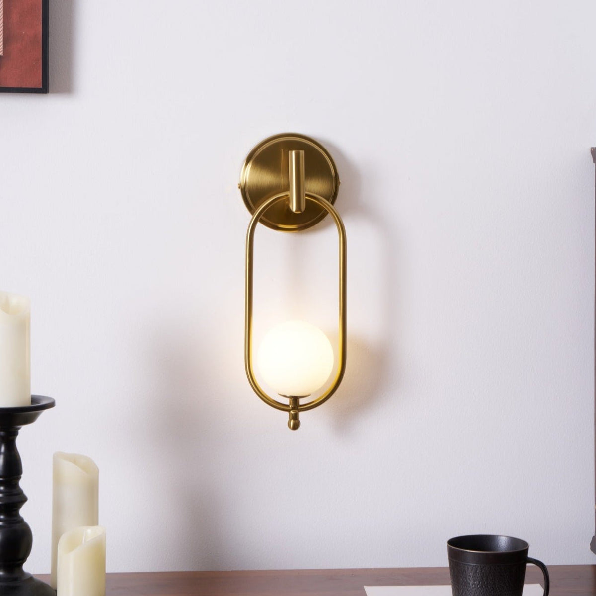 Cumirisra moderne minimalistische wandlamp van messing glas