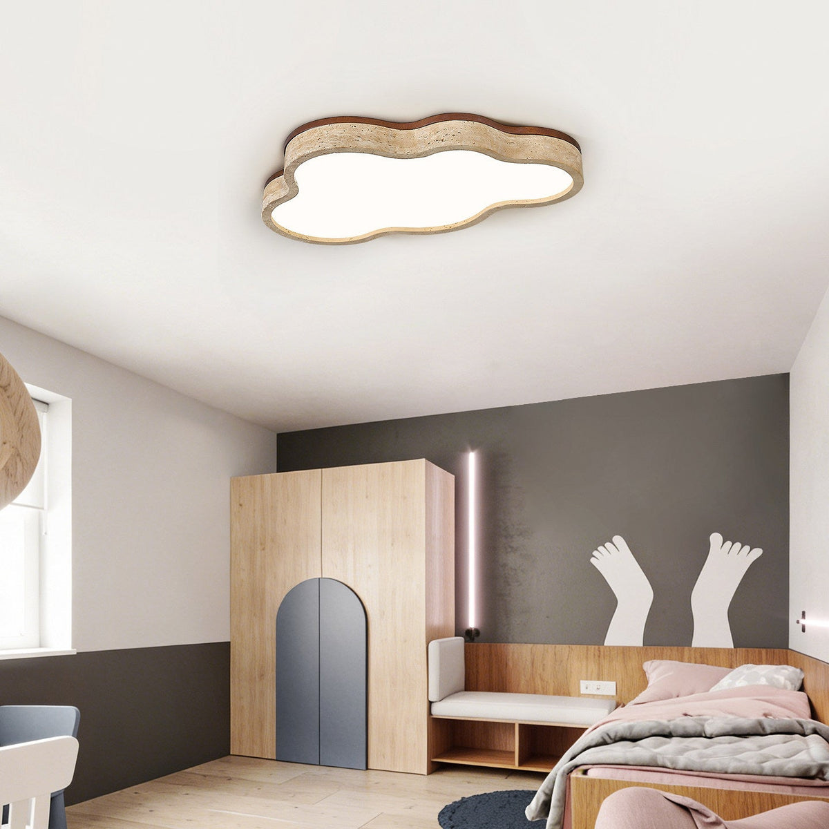 Lioreine plafondlamp met wolkenvorm