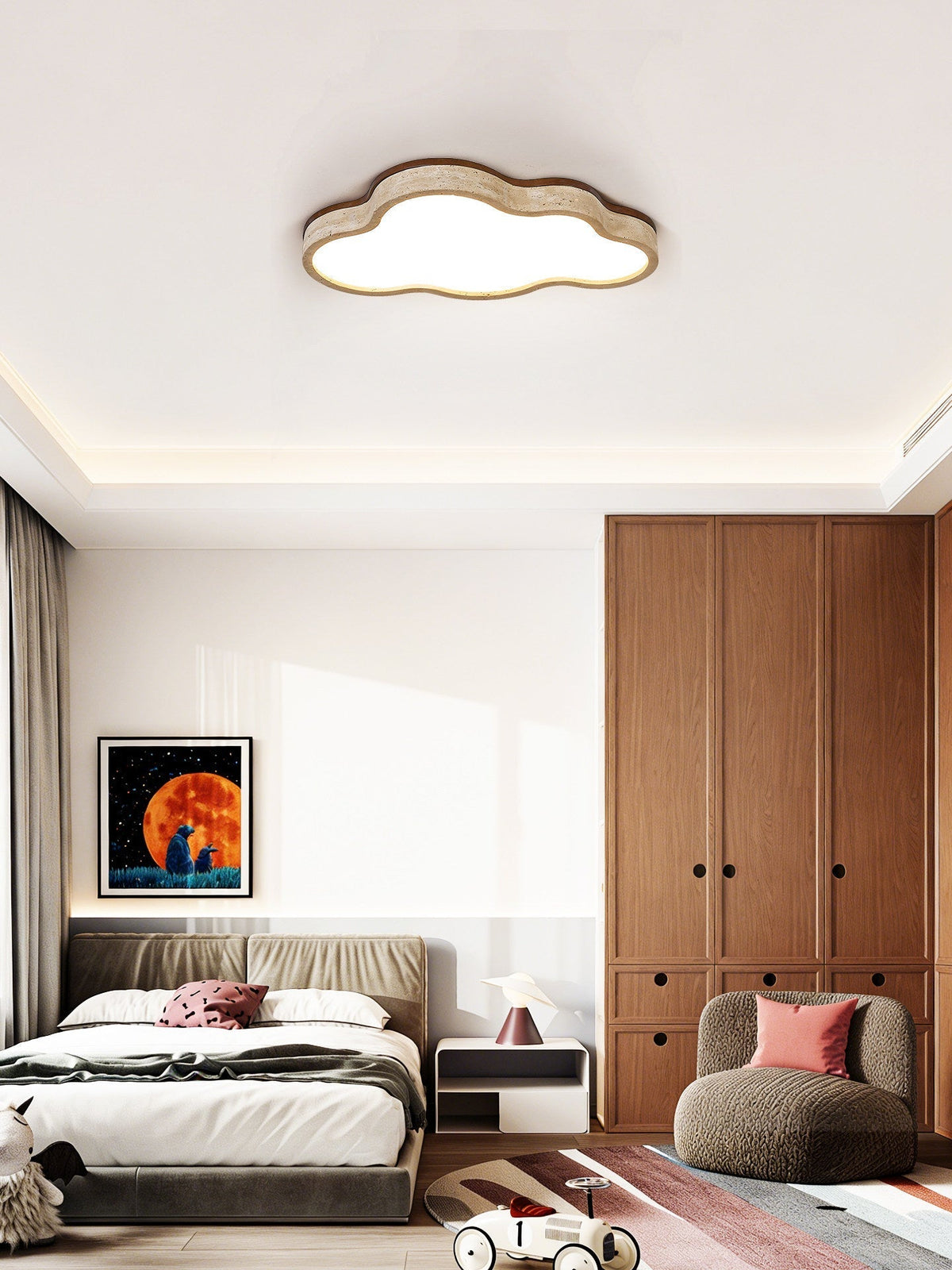 Lioreine plafondlamp met wolkenvorm