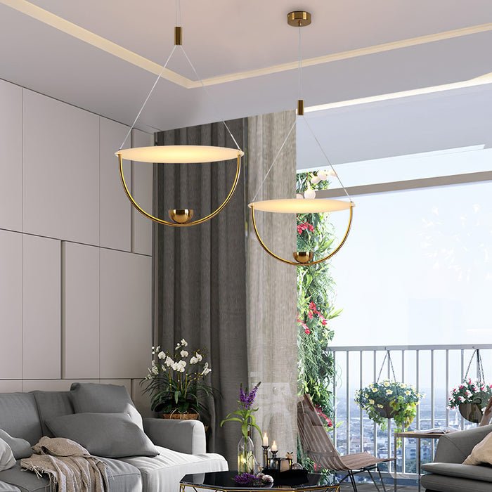 Vecaros Moderne minimalistische hanglamp met schijf
