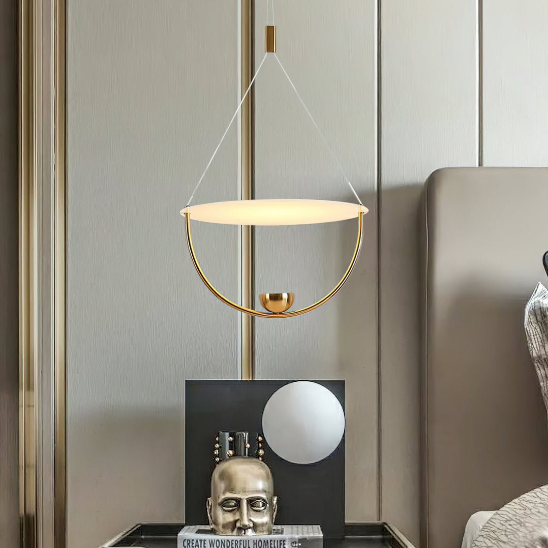 Vecaros Moderne minimalistische hanglamp met schijf
