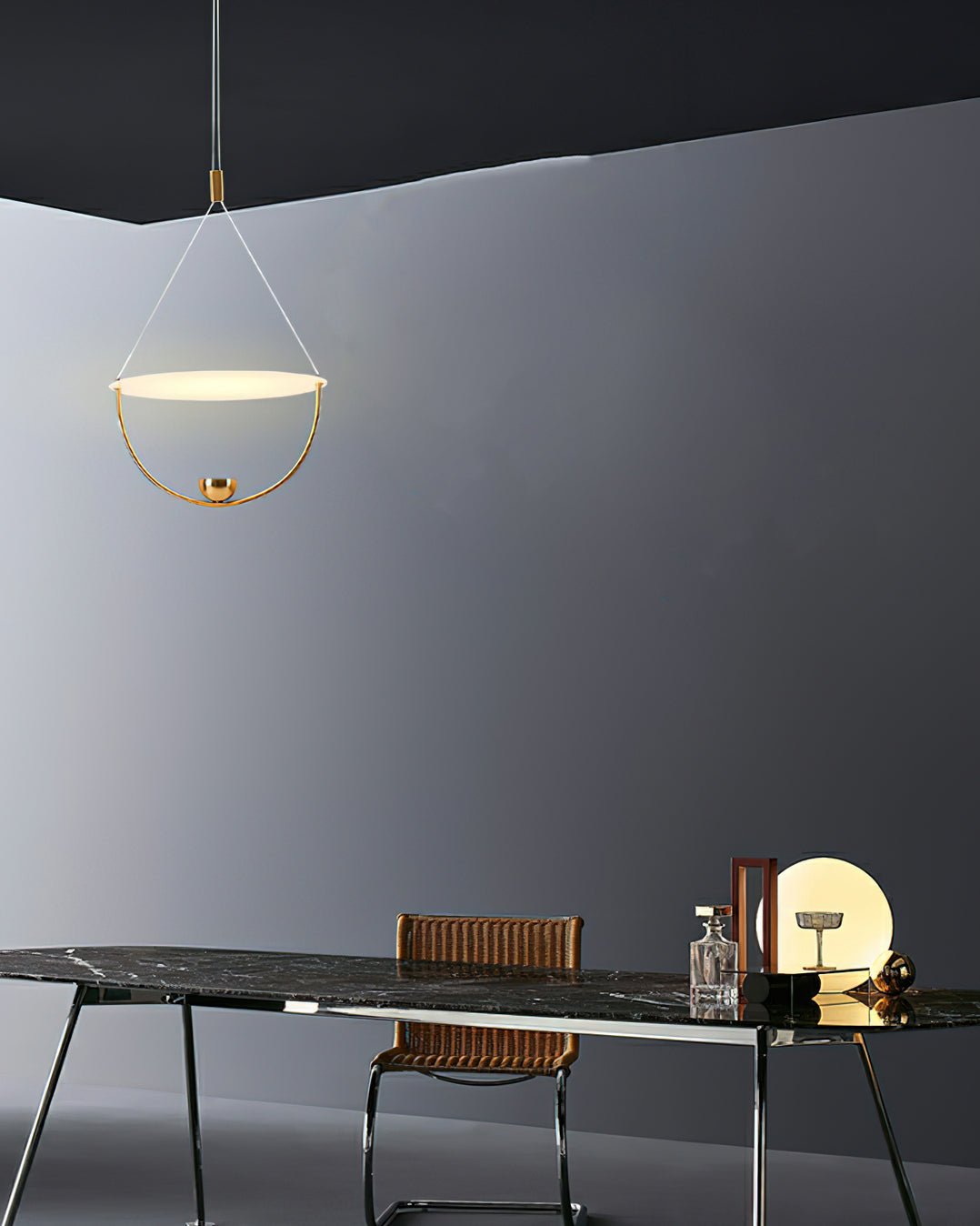 Vecaros Moderne minimalistische hanglamp met schijf