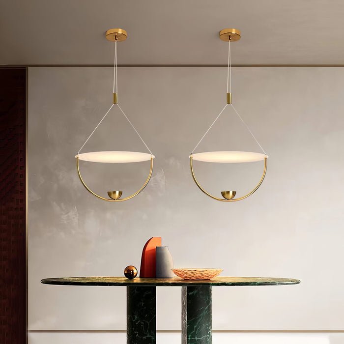 Vecaros Moderne minimalistische hanglamp met schijf