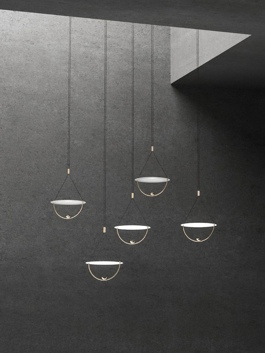 Vecaros Moderne minimalistische hanglamp met schijf