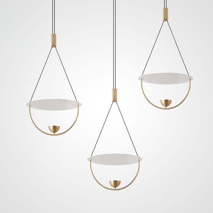 Vecaros Moderne minimalistische hanglamp met schijf