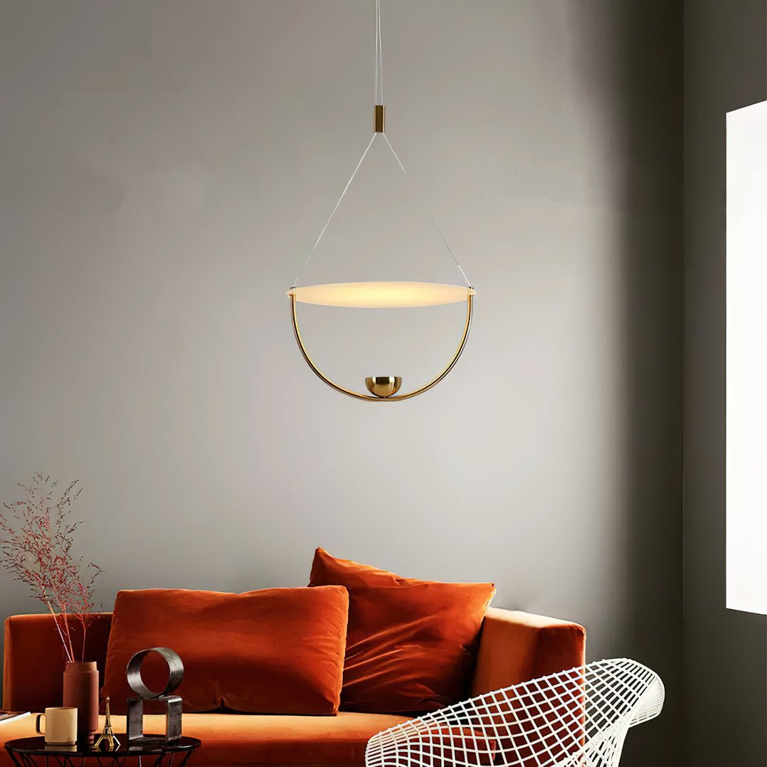 Vecaros Moderne minimalistische hanglamp met schijf