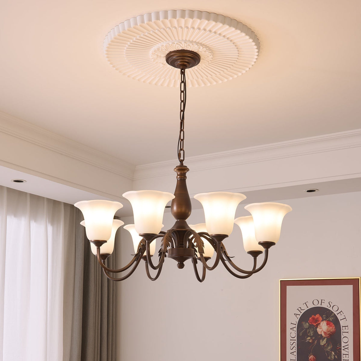 Uveleth Traditionele Elegantie glas Kroonluchter