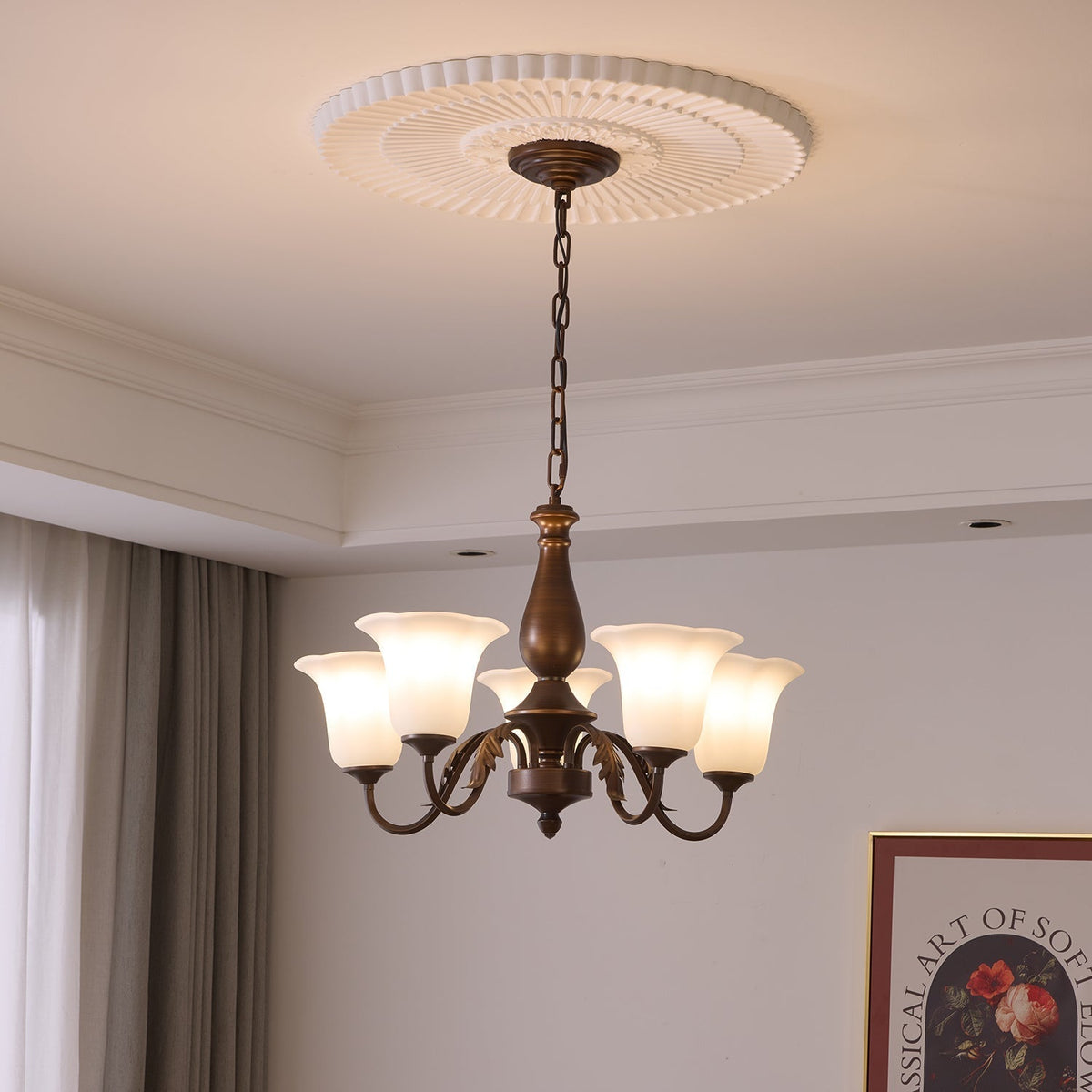 Uveleth Traditionele Elegantie glas Kroonluchter