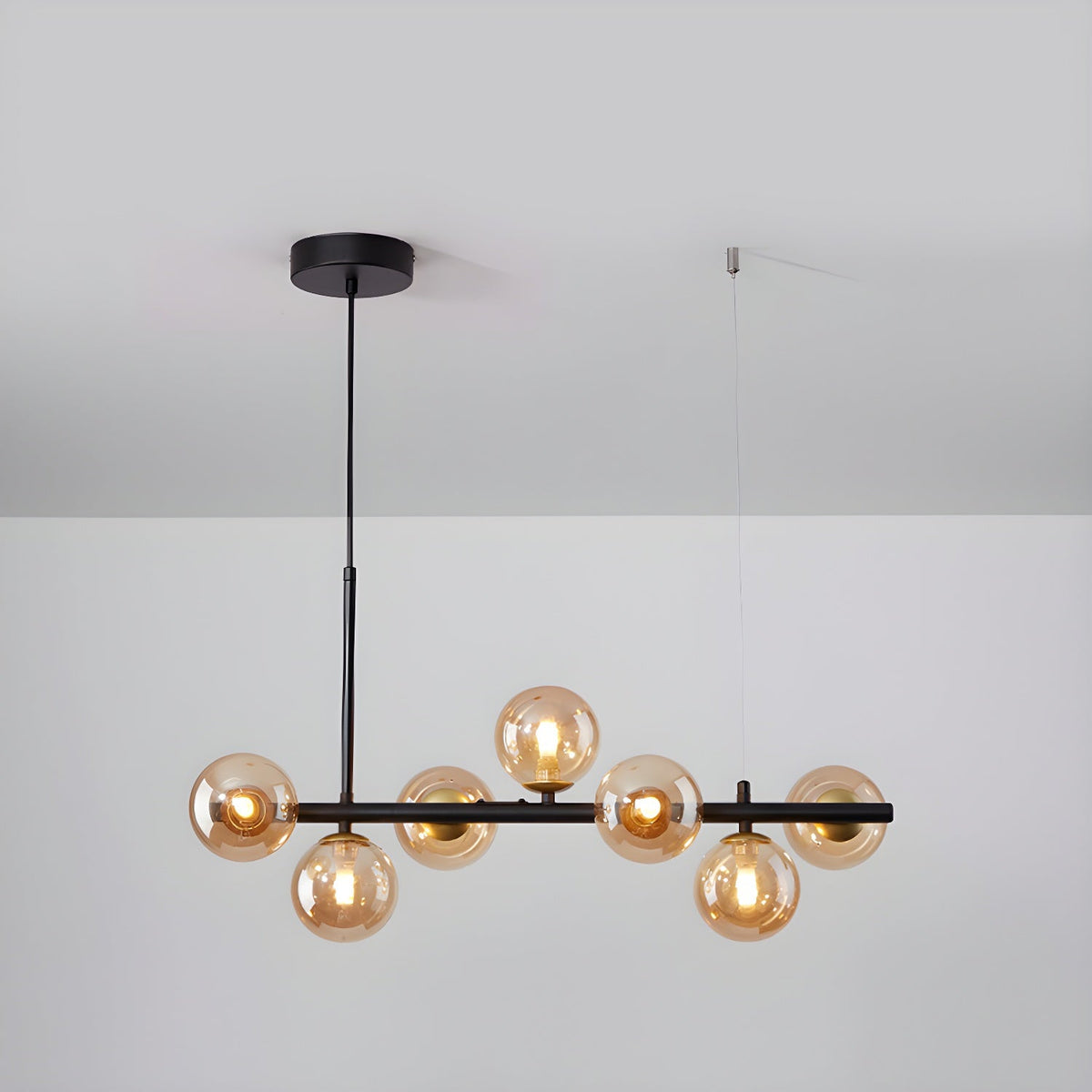 Lioroora kroonluchter met glazen bol goudkleurige afwerking 12-Light