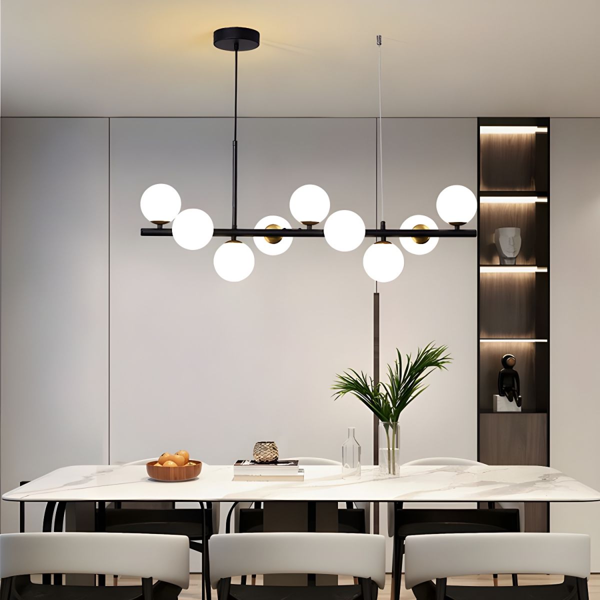 Lioroora kroonluchter met glazen bol goudkleurige afwerking 12-Light