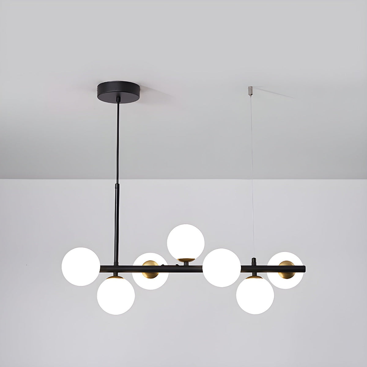 Lioroora kroonluchter met glazen bol goudkleurige afwerking 12-Light