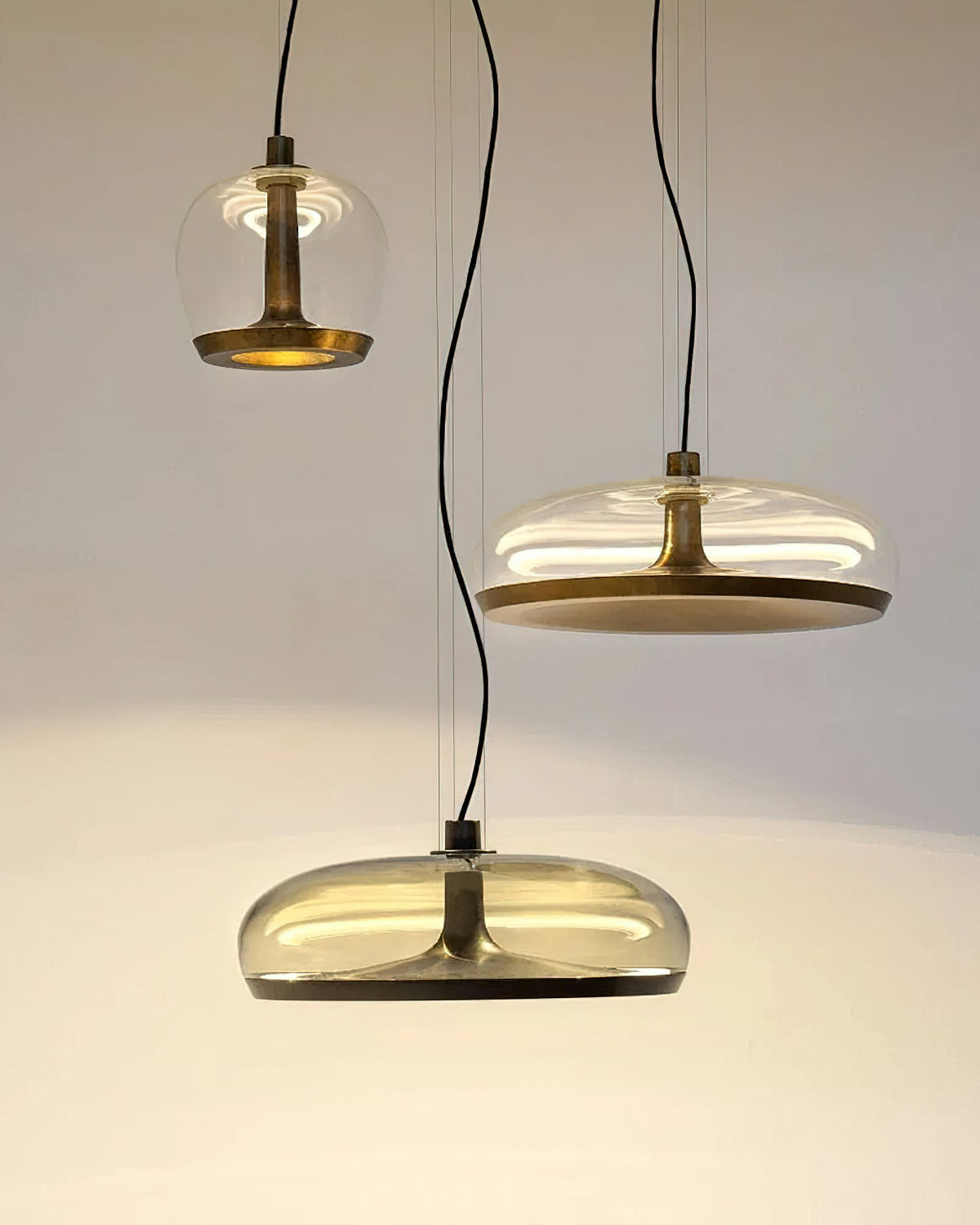 Cotalor Noordse kunst LED glas hanglamp