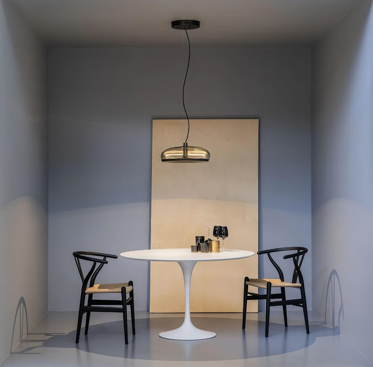 Cotalor Noordse kunst LED glas hanglamp