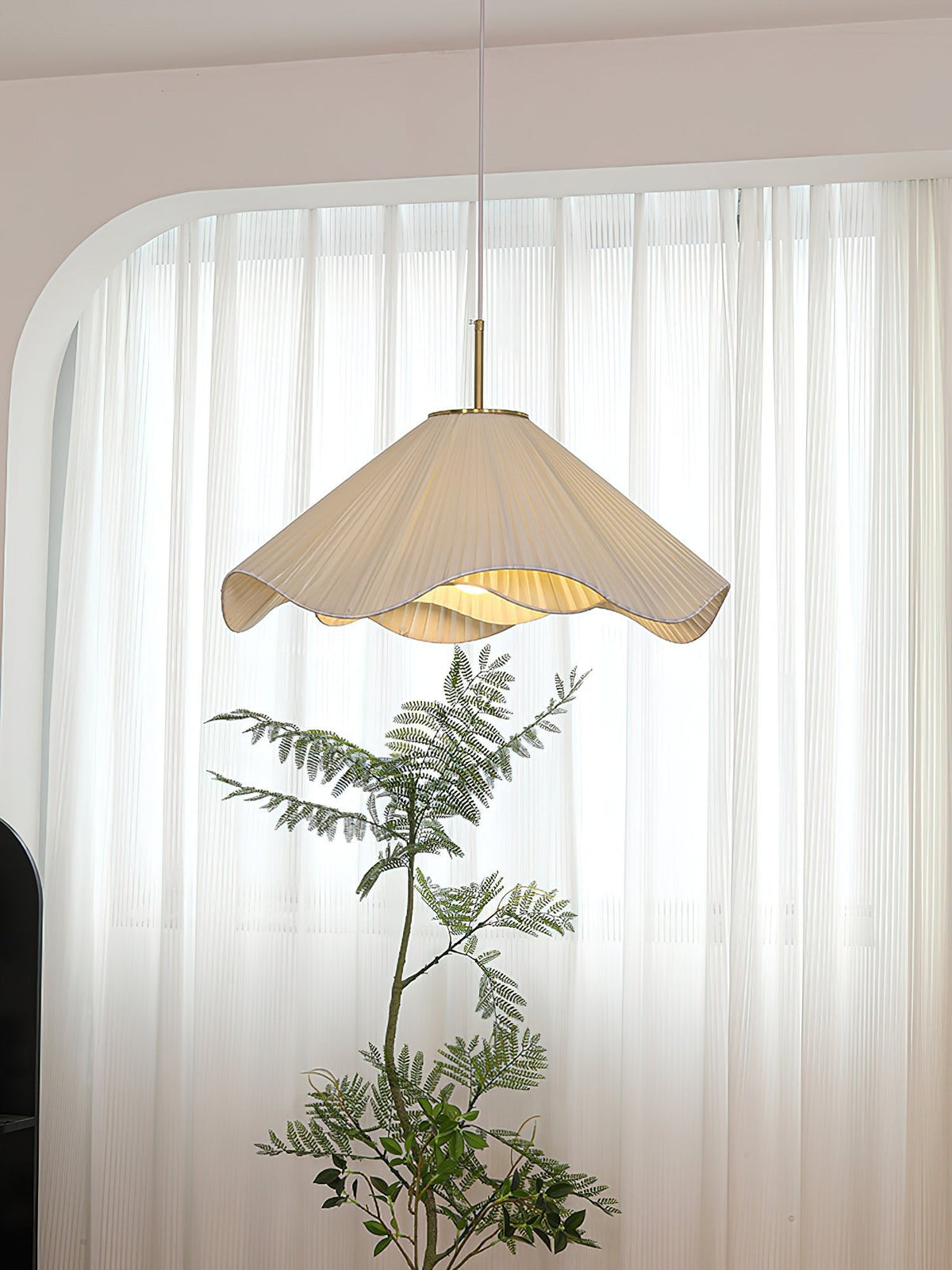 Drift Minimalistische hanglamp van stof