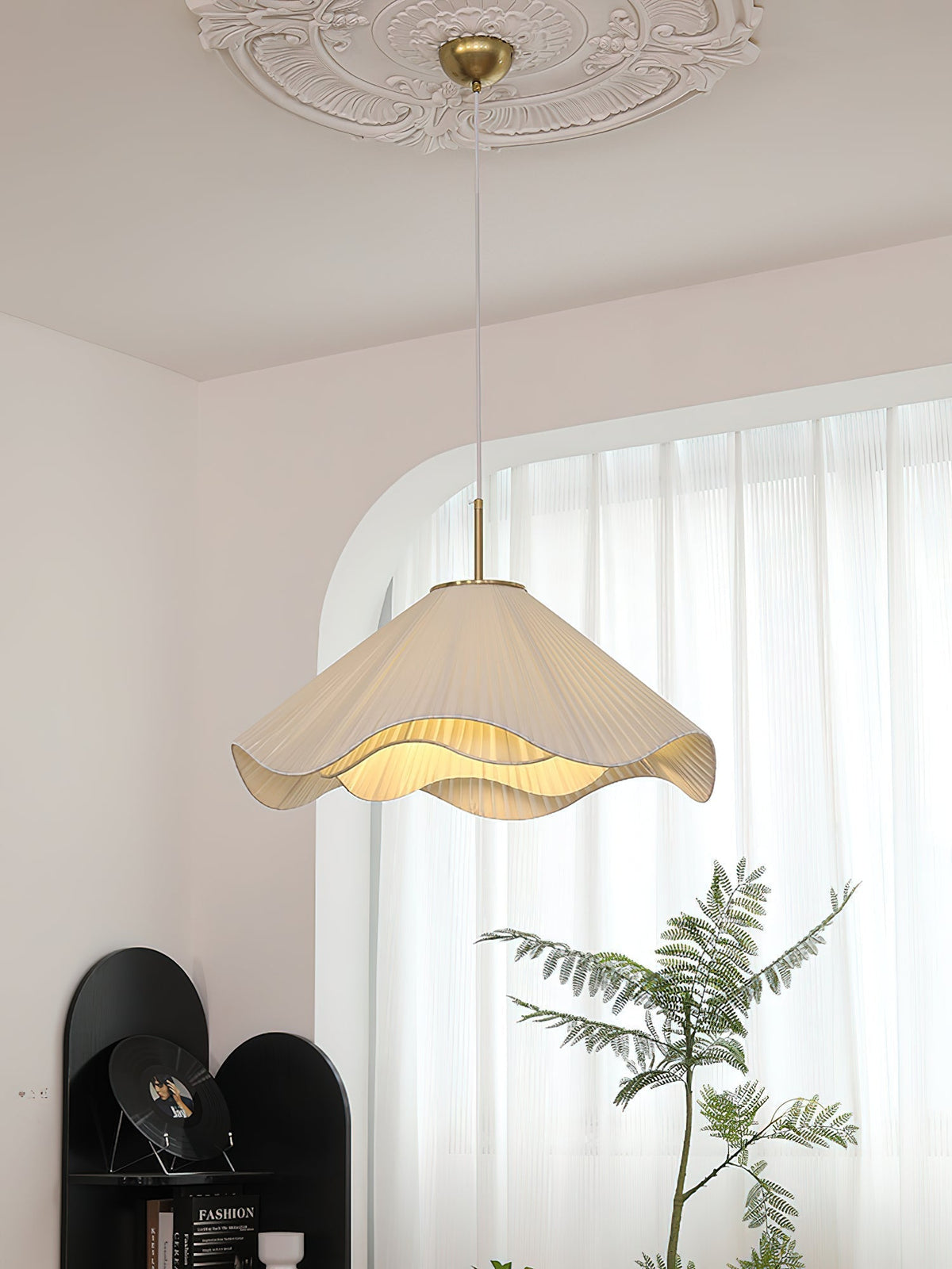 Drift Minimalistische hanglamp van stof