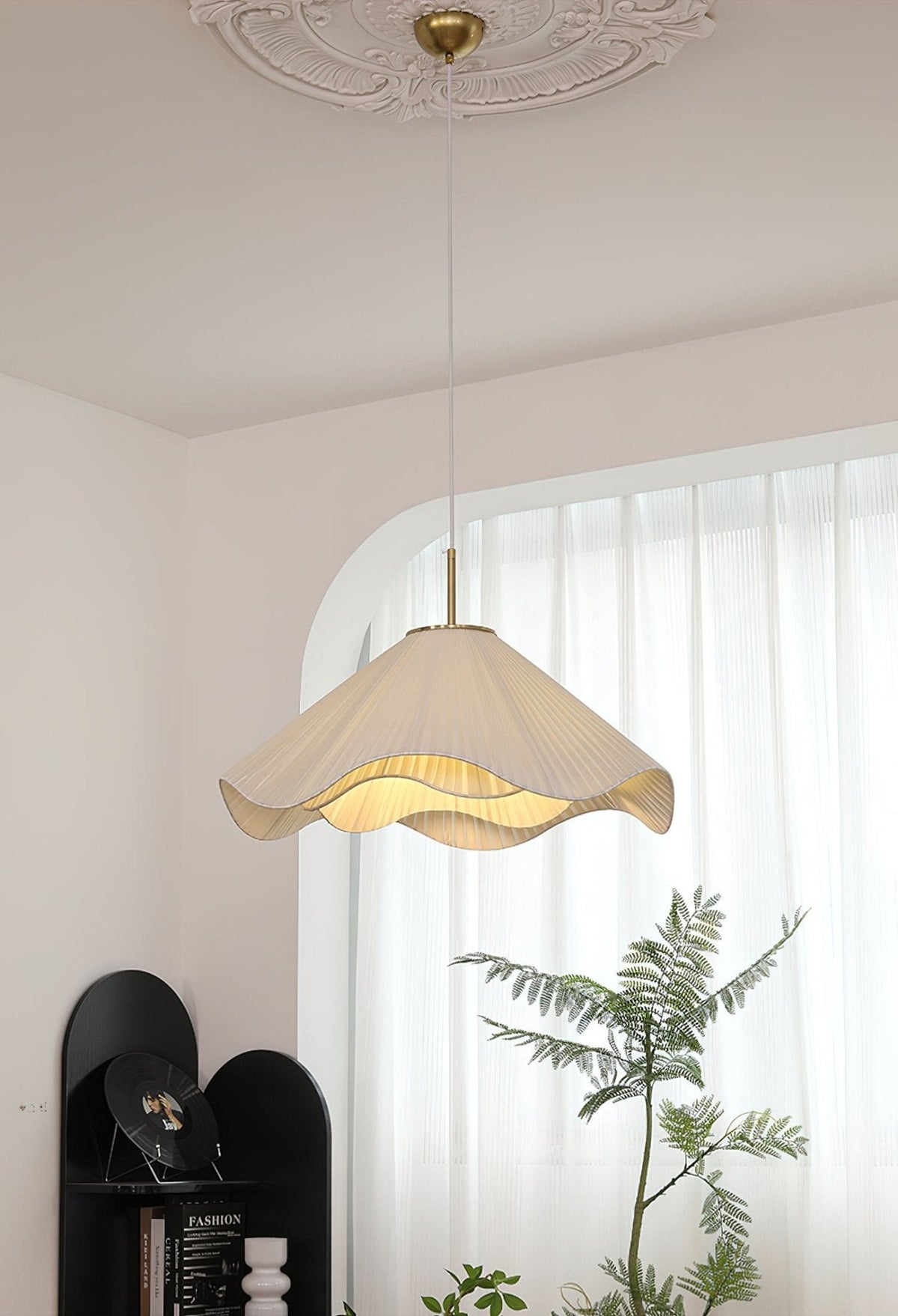 Drift Minimalistische hanglamp van stof
