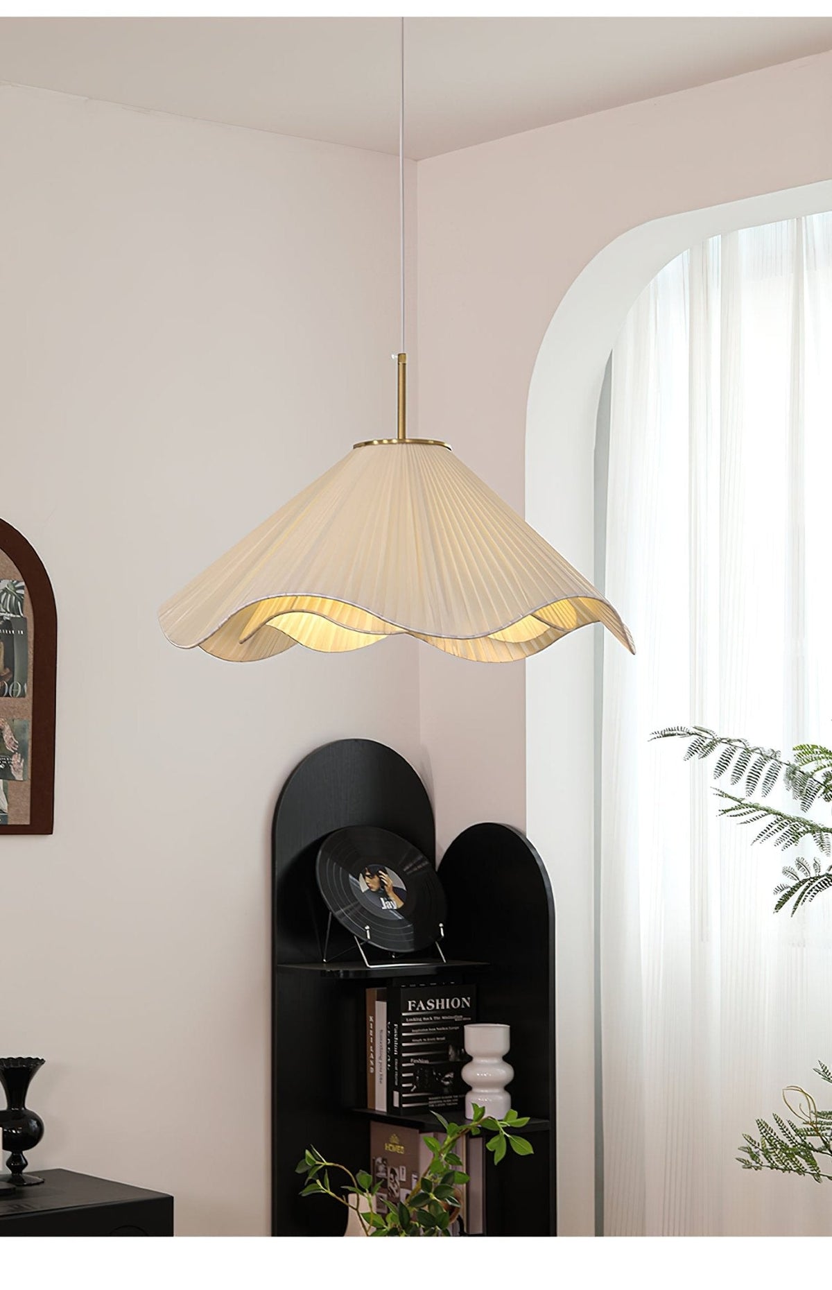 Drift Minimalistische hanglamp van stof
