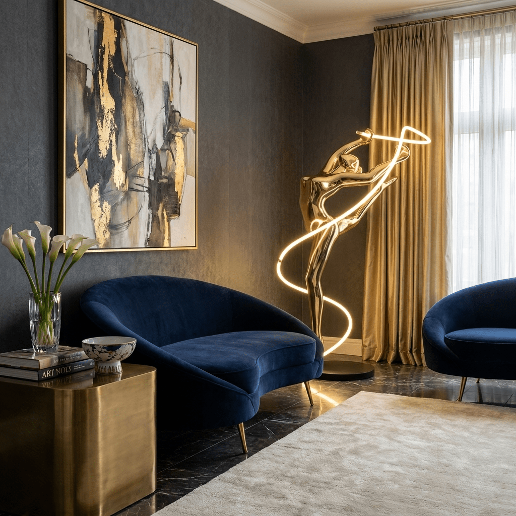 Elaeline Ribbon Dancer vloerlamp