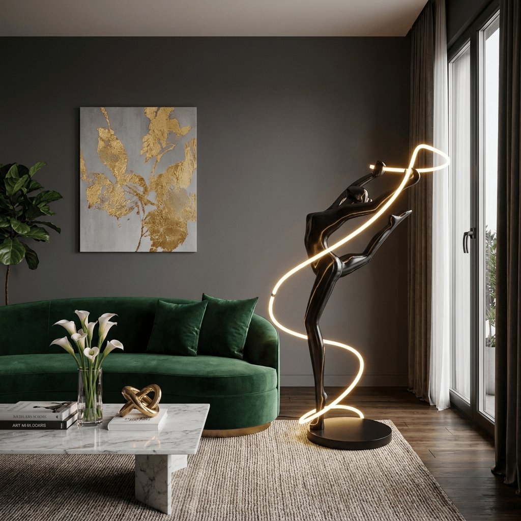 Elaeline Ribbon Dancer vloerlamp