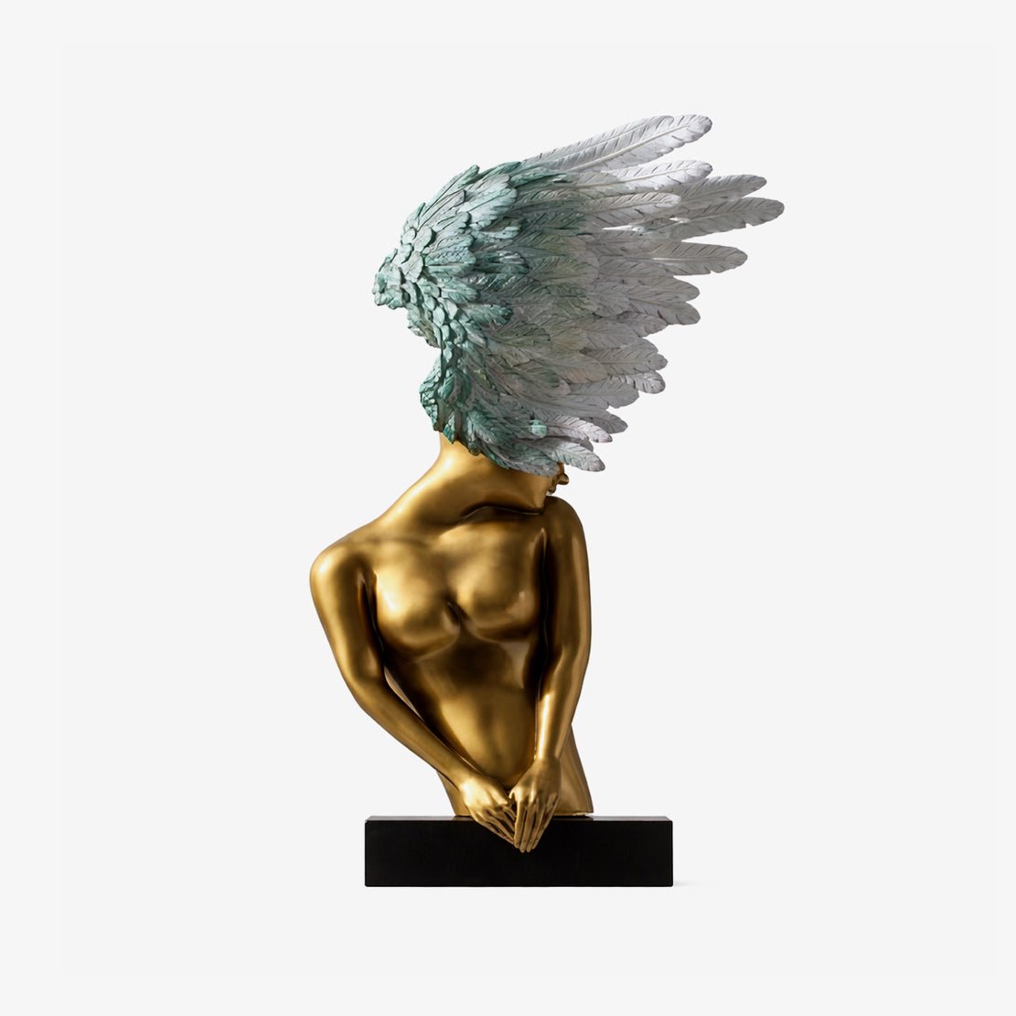 Caelvian tafellamp met vleugelsculptuur