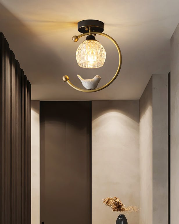 Otis Linearo Artistiek Keramiek Vogel Plafondlamp