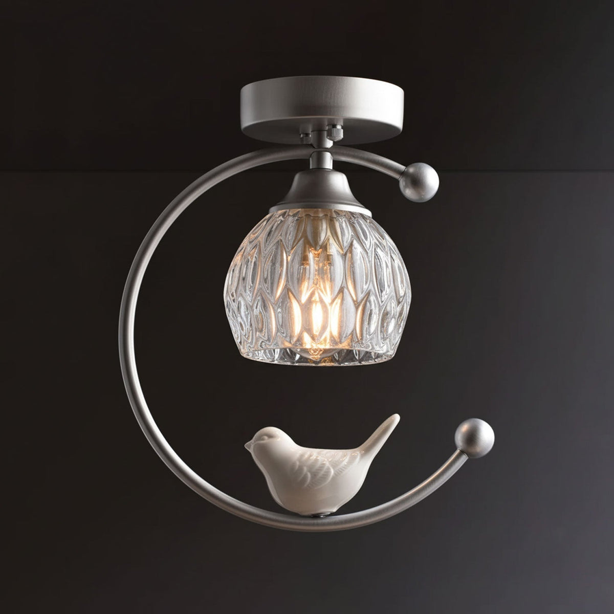Otis Linearo Artistiek Keramiek Vogel Plafondlamp