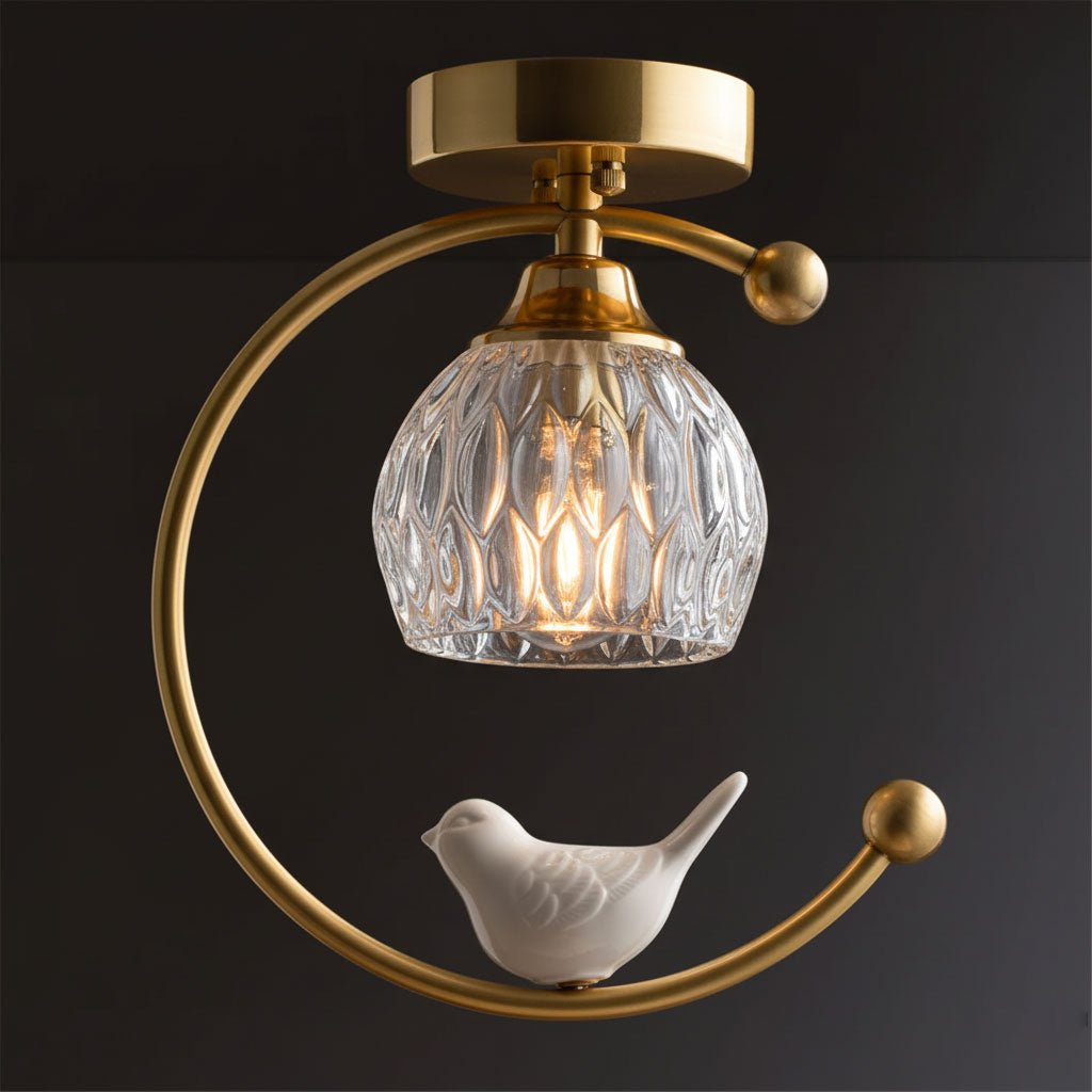 Otis Linearo Artistiek Keramiek Vogel Plafondlamp