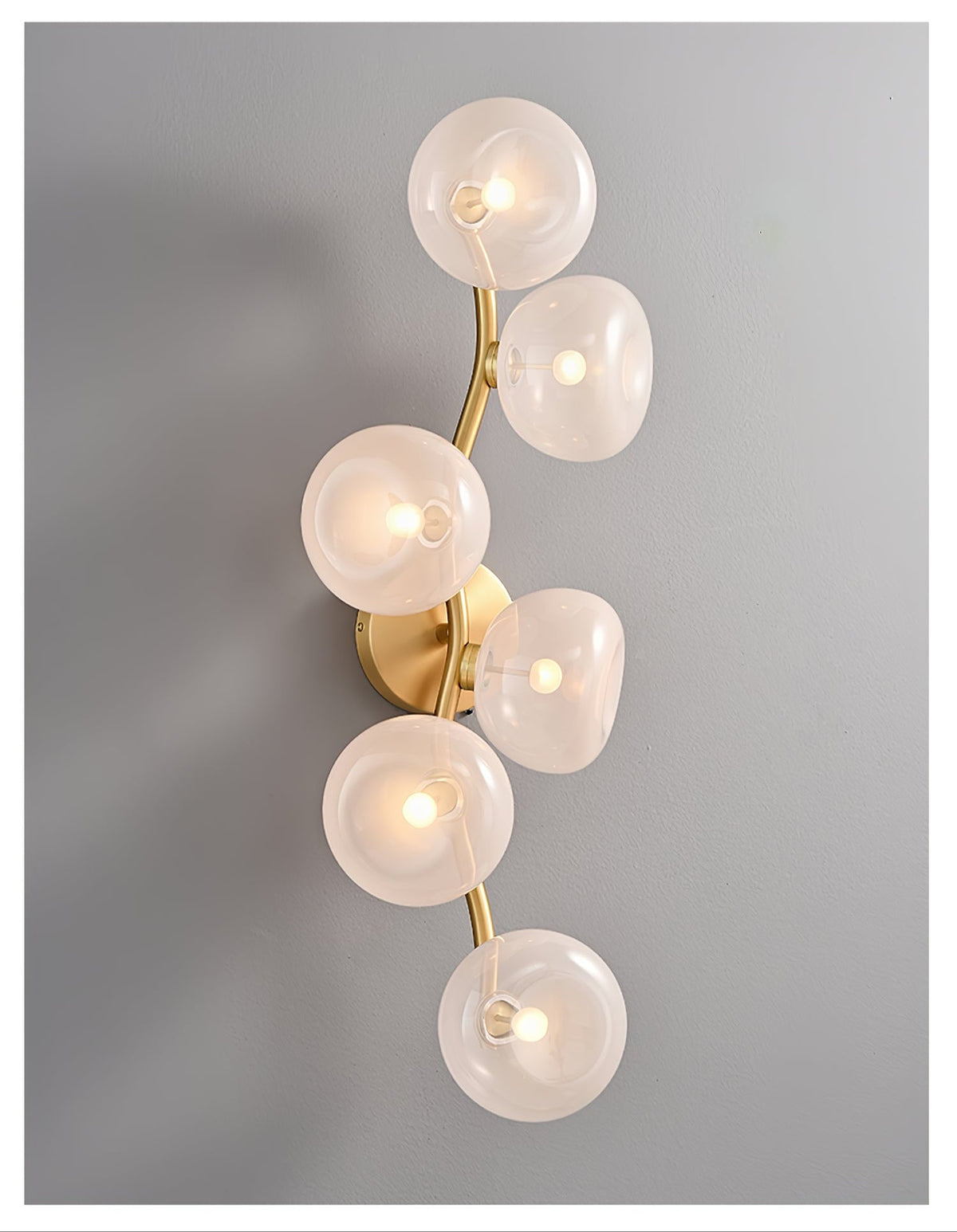 Velarina wandlamp Vine Noordse Kunst glas Metaal