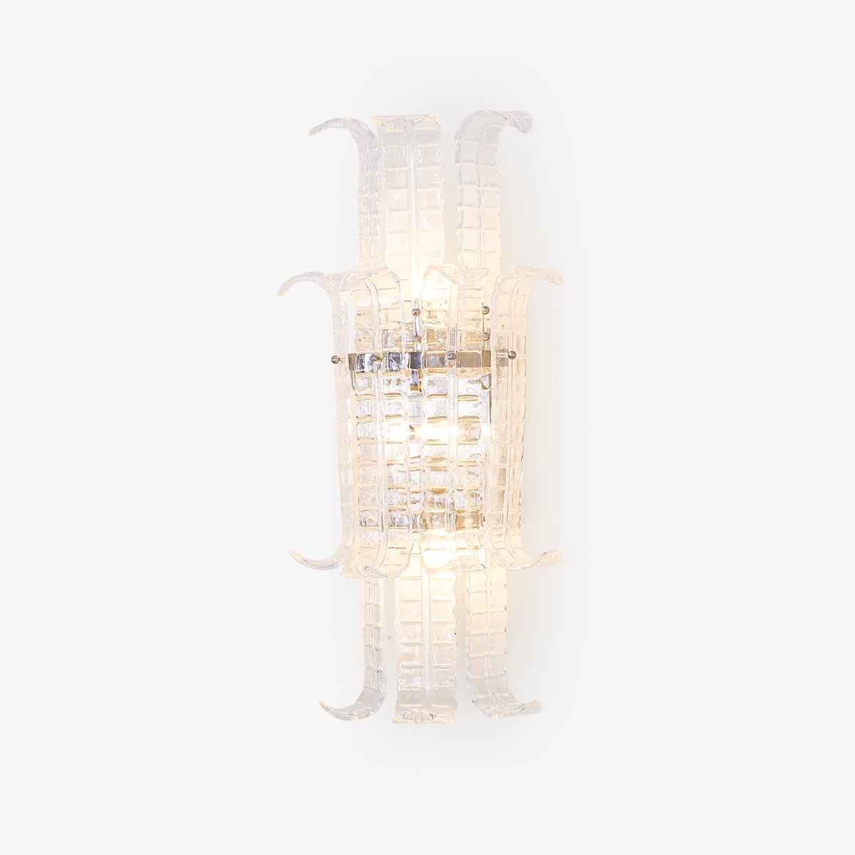 Celearia wandlamp Helder Murano-glaspaneel Geometrisch