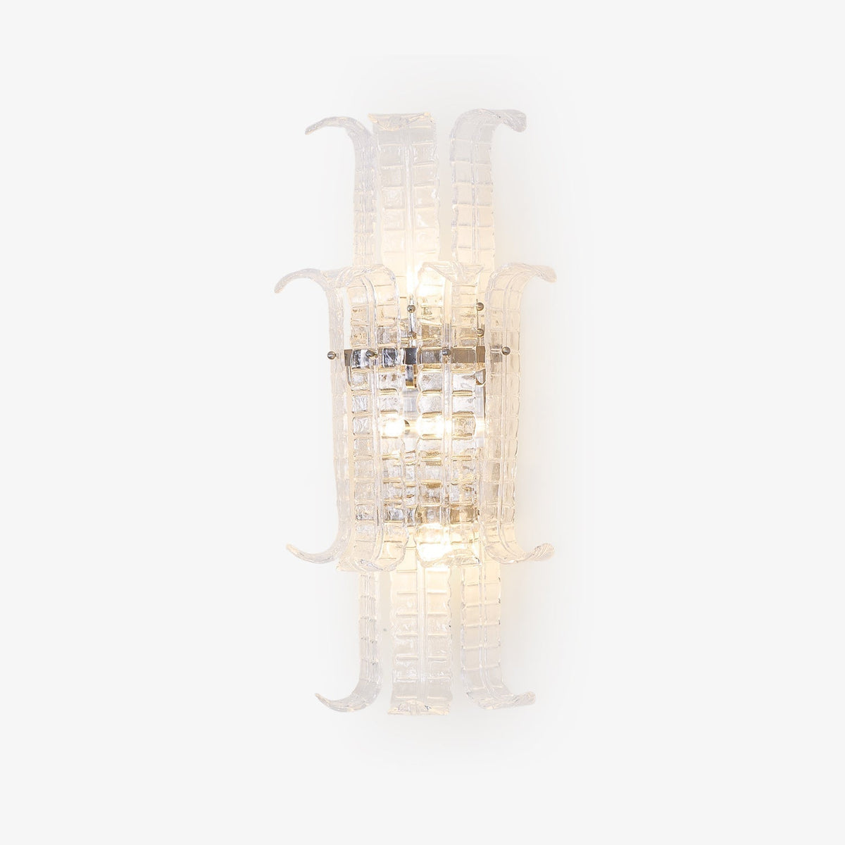 Celearia wandlamp Helder Murano-glaspaneel Geometrisch