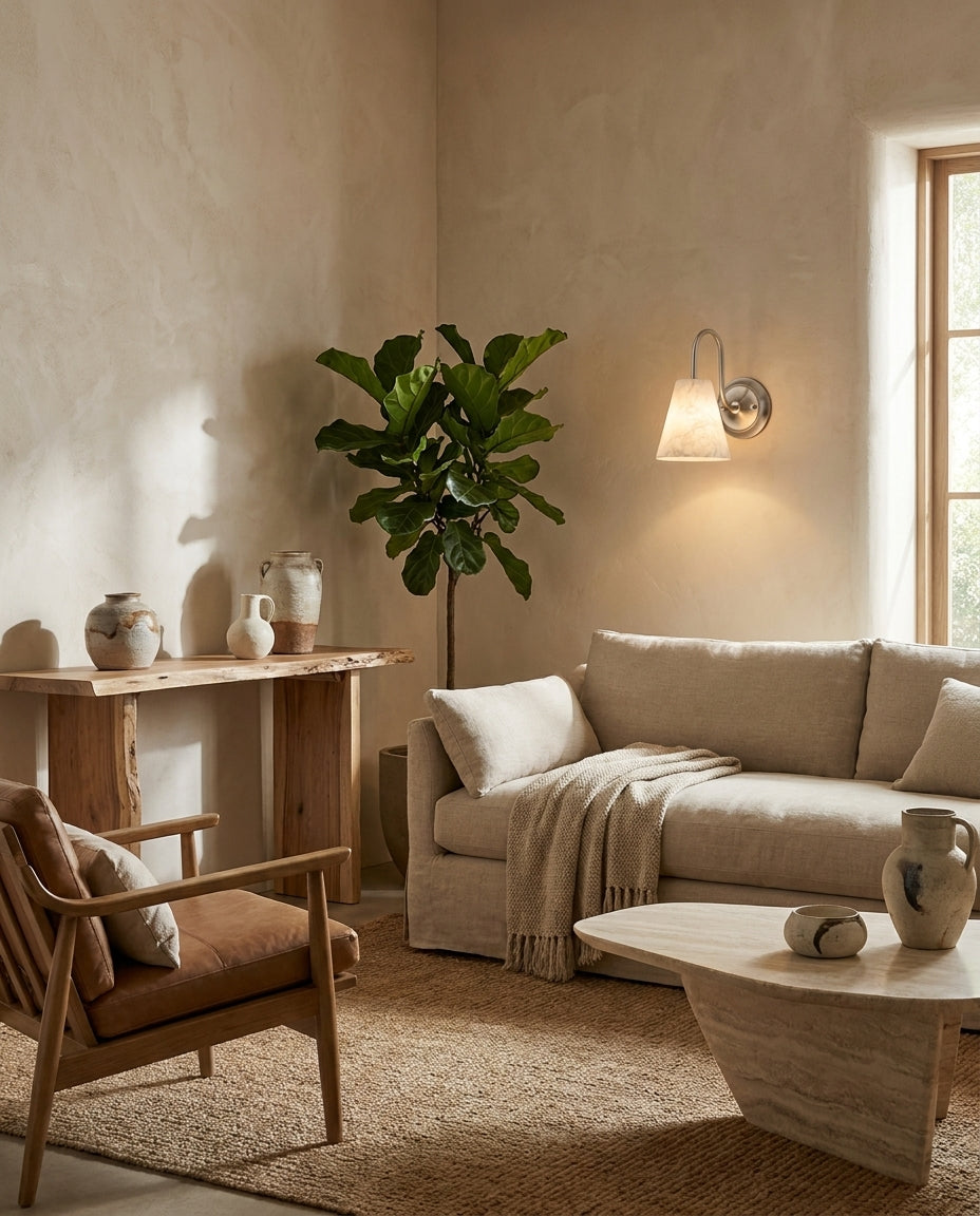 Bexstone Albasten wandlamp