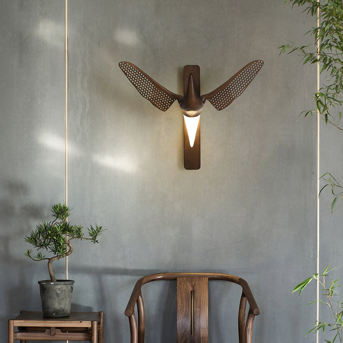 Avesa Individual Creativity wandlamp van walnoot