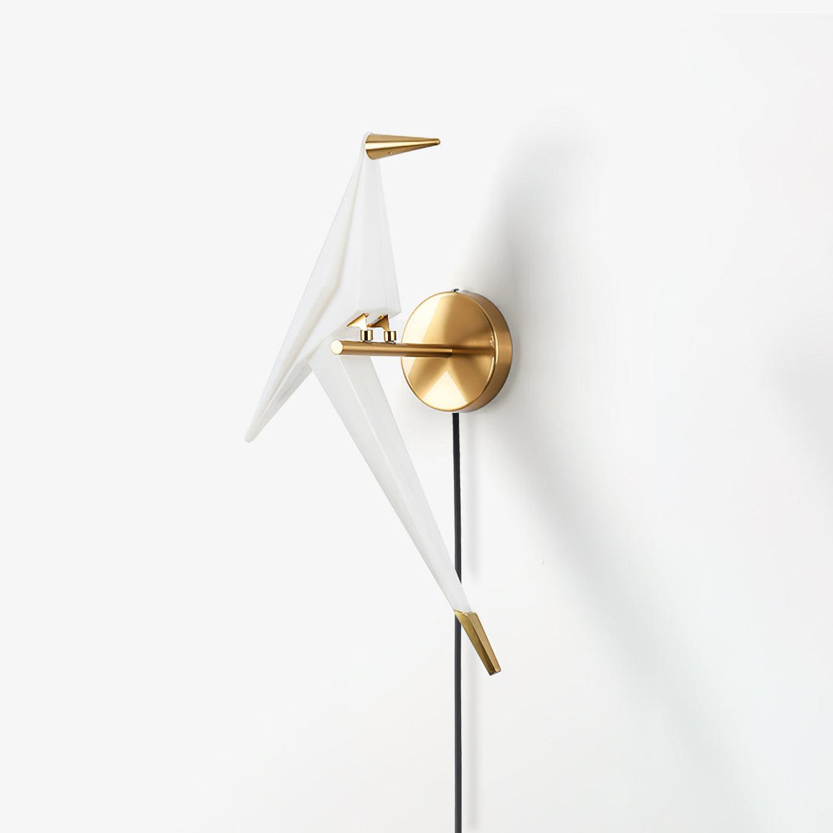 Visileth Noordse kunst kraan wandlamp met stekker goud