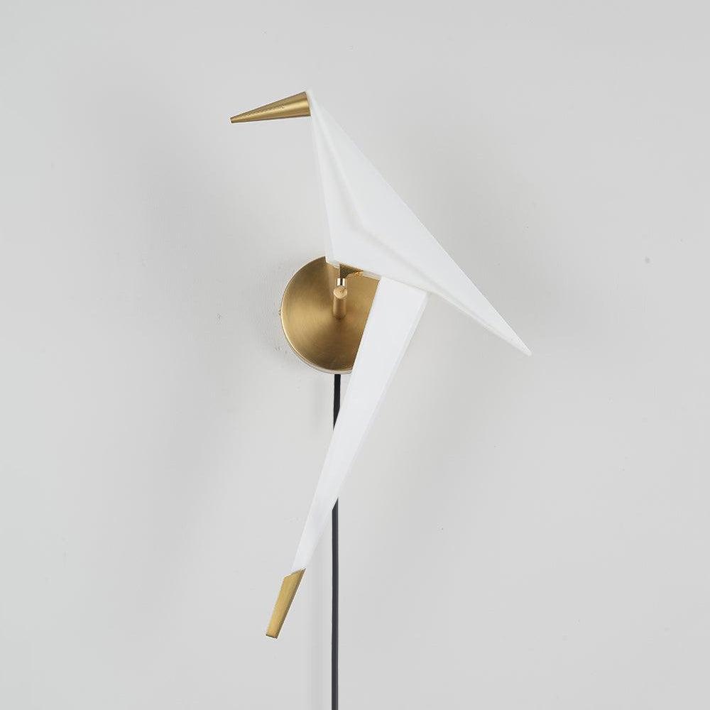 Visileth Noordse kunst kraan wandlamp met stekker goud