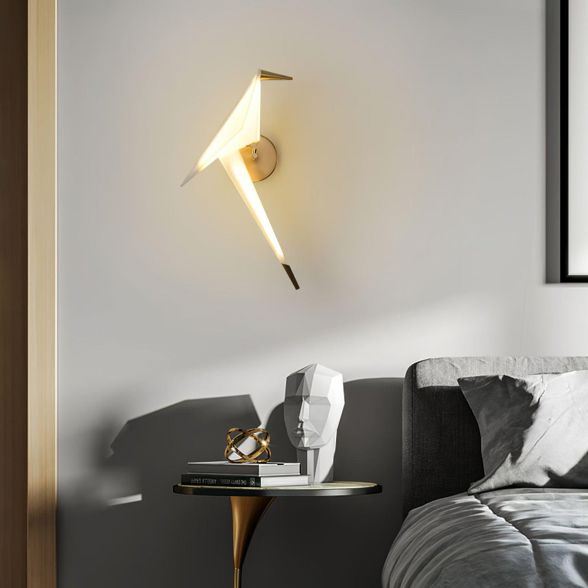 Visileth Noordse kunst kraan wandlamp met stekker goud