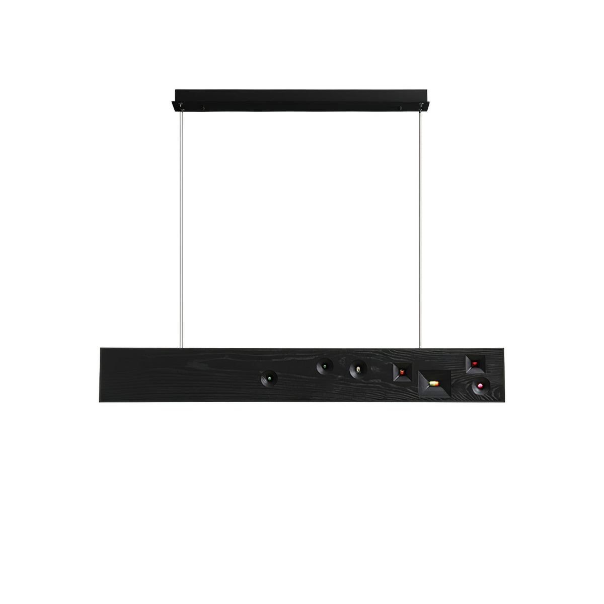 Elvorora hanglamp hout edelsteen lineaire LED