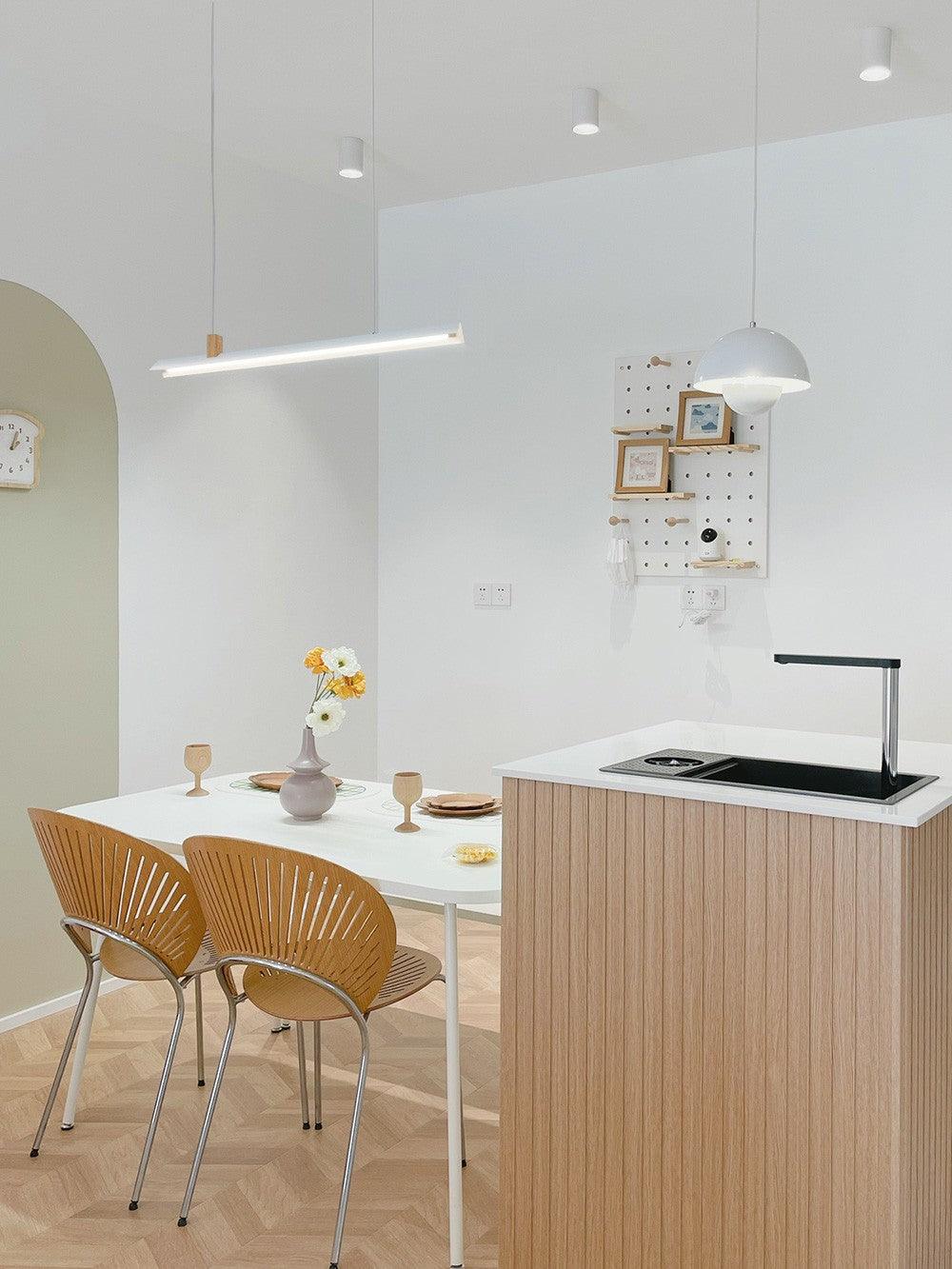 Linea Minimalistische hanglamp van hout