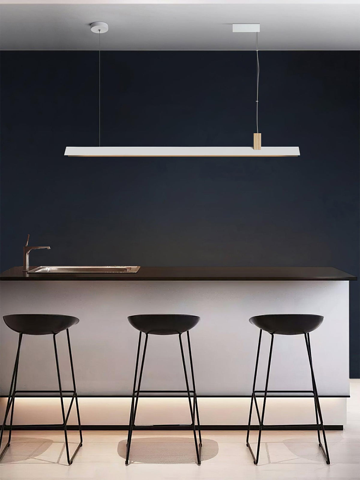 Linea Minimalistische hanglamp van hout