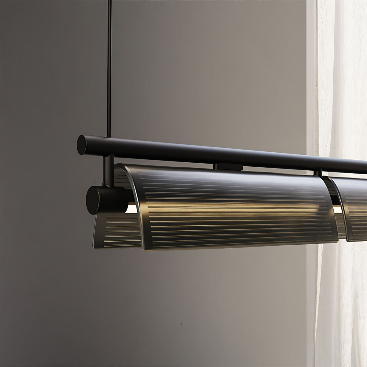 Veliian kroonluchter met rookglas modern