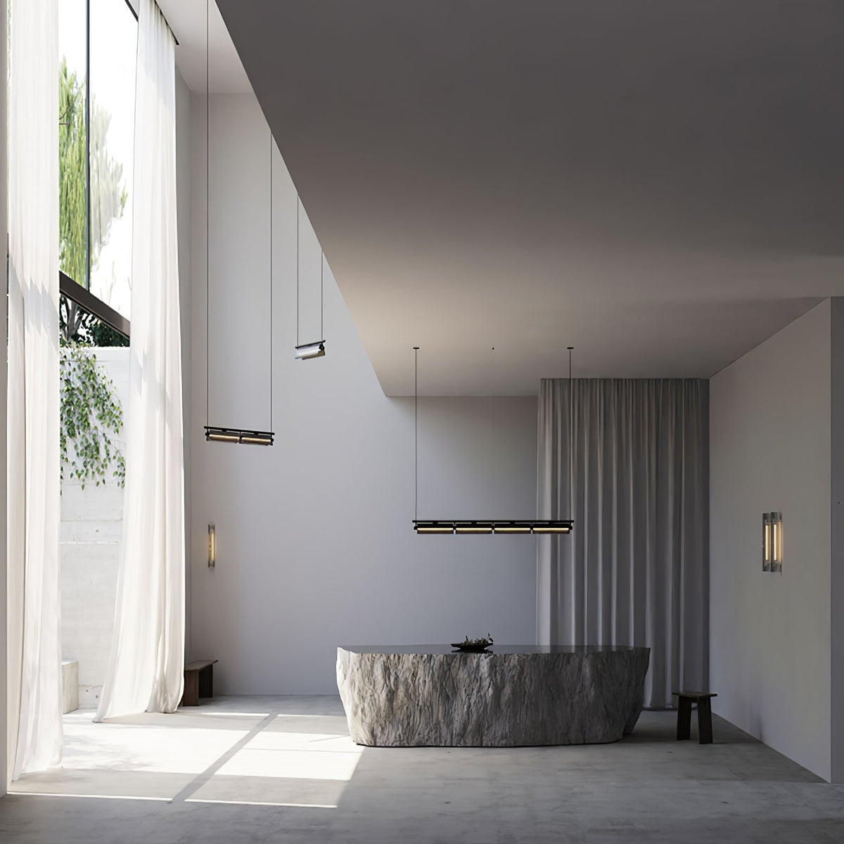Veliian kroonluchter met rookglas modern