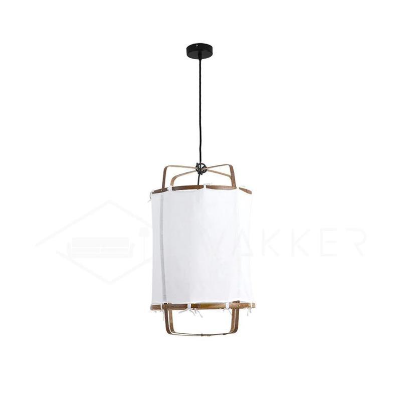 Arioelia hanglamp met bamboe lampenkap voor de woonkamer