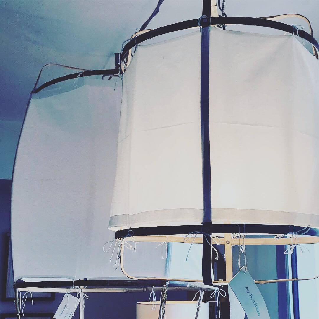 Arioelia hanglamp met bamboe lampenkap voor de woonkamer
