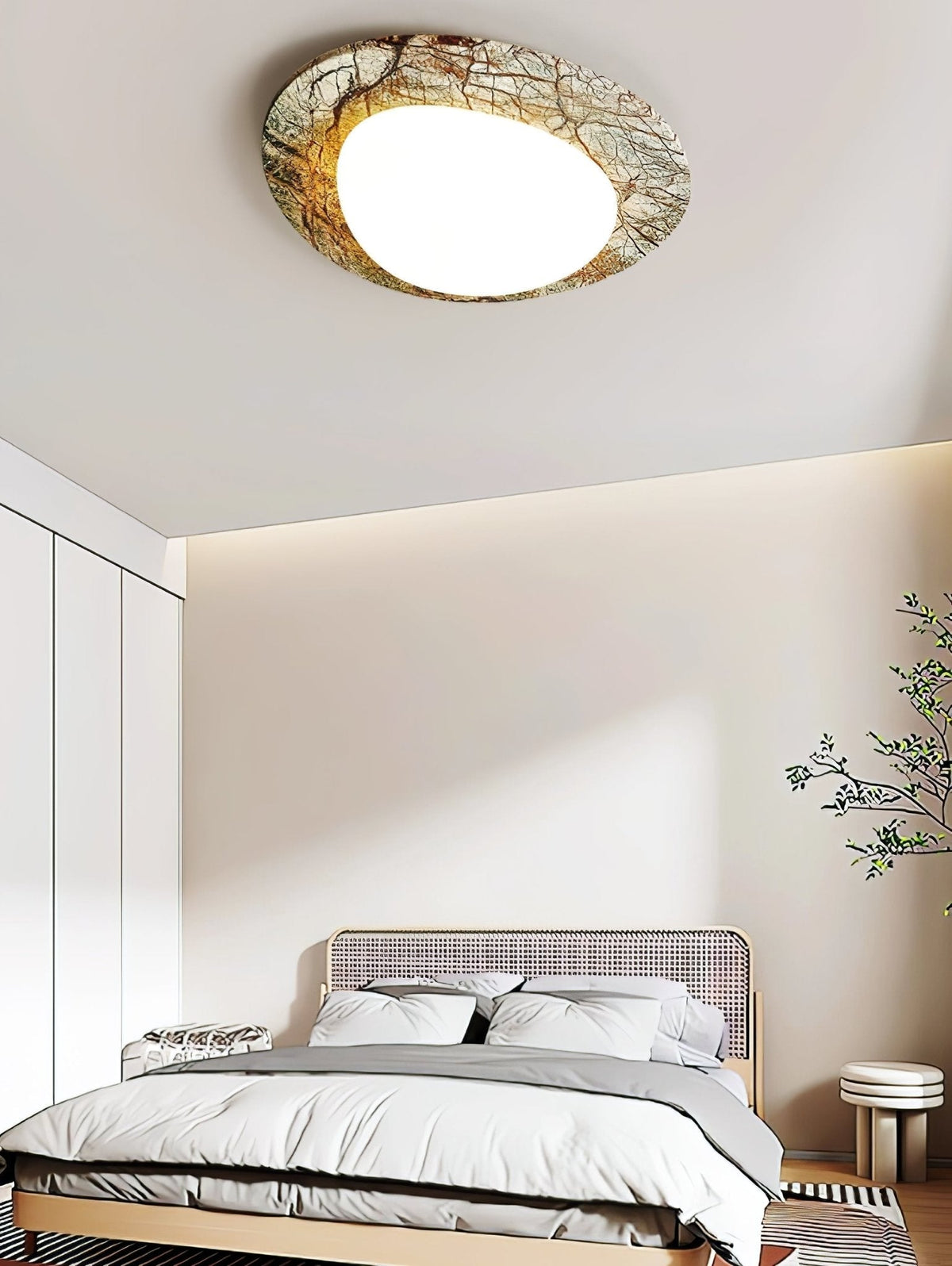 Huxr marmeren plafondlamp