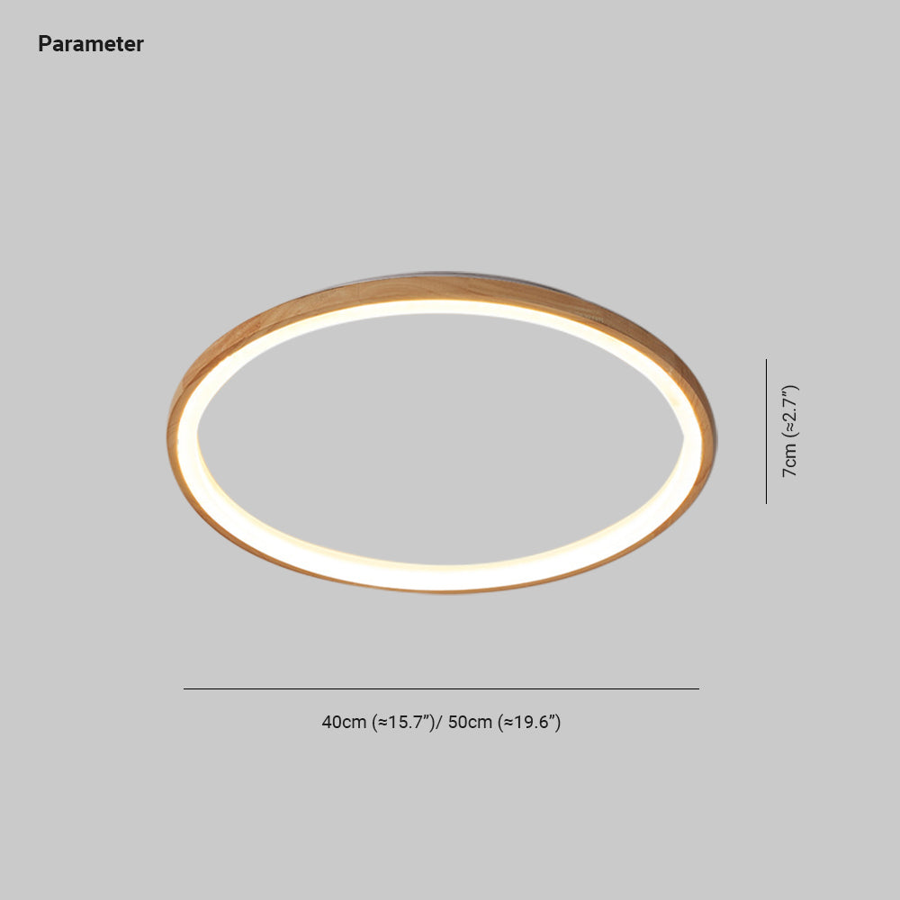 Ozawa Moderne Plafondlamp Hout Acryl Slaapkamer Woonkamer