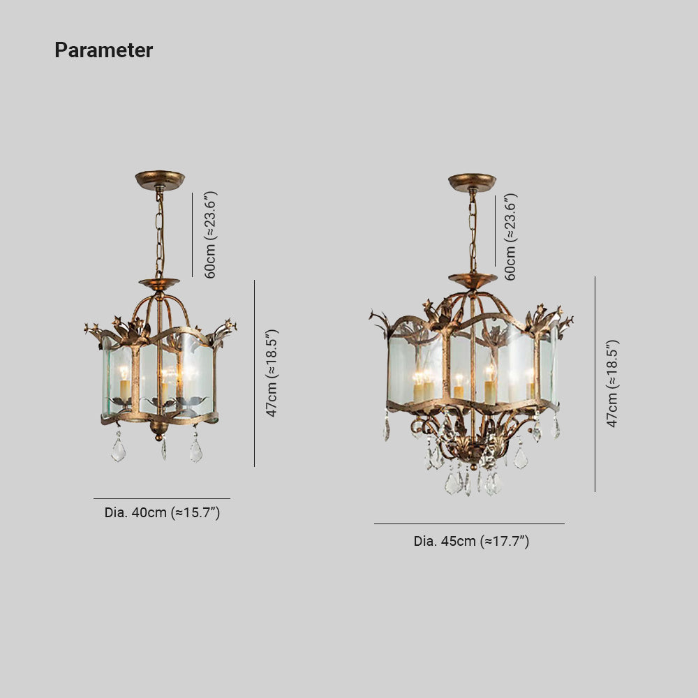 Silva Vintage Kooivorm Hanglampen Metaal/Glas Woonkamer/Slaapkamer